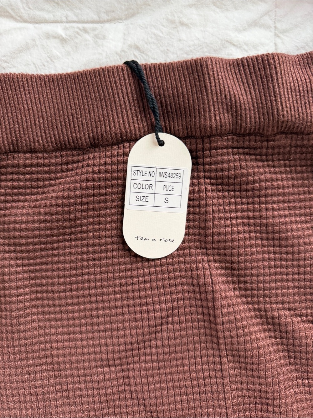 tea n rose Kids Puce Ribbed Knit Bottoms - Puce